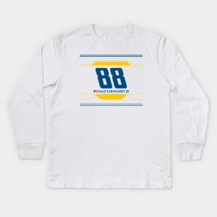 Dale Earnhardt Jr #88 2023 NASCAR Design Kids Long Sleeve T-Shirt